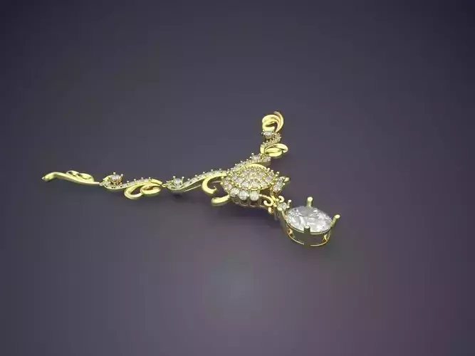 Luxurious Necklace With Diamonds 326