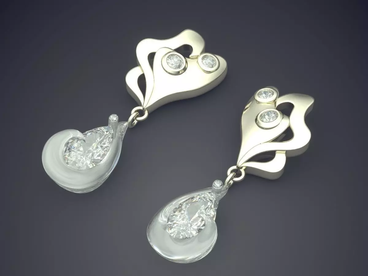 Unique Shape Pendant 323 3D print model_1