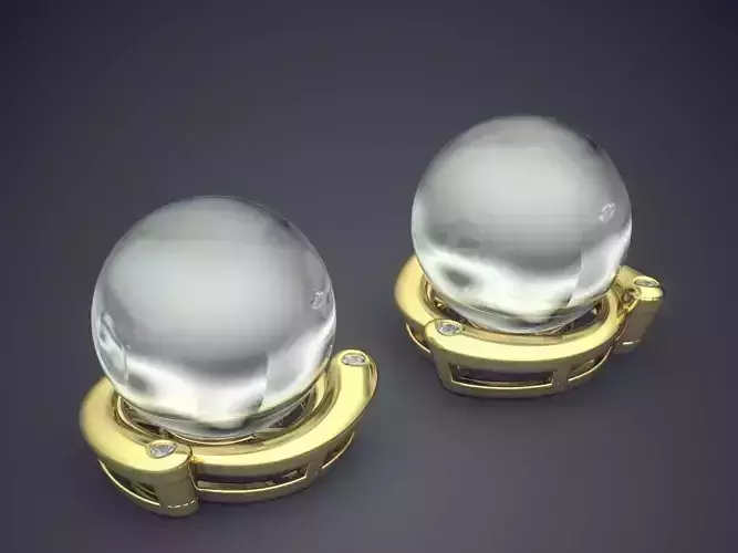Impressive Minimal Feminine Pearl Earrings 3D print model