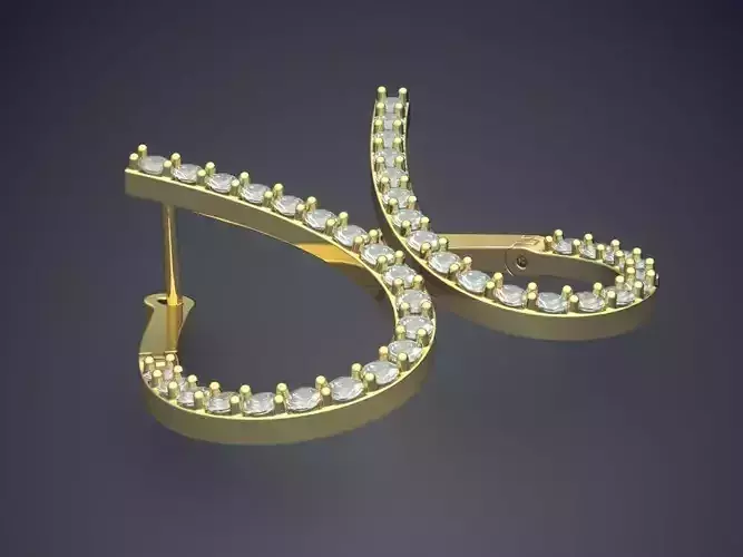 Raindrop-Shaped Diamond Earrings
