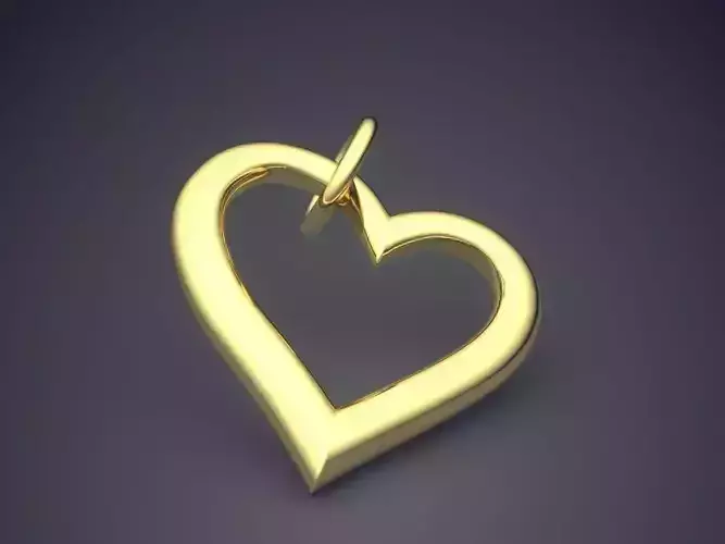 Heart Shape Pendant 2992 3D print model