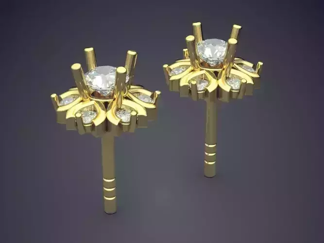Beautiful Casual Golden Earrings
