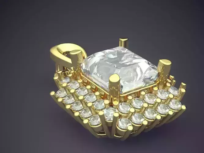 Luxurious Extravagant Diamond Pendant