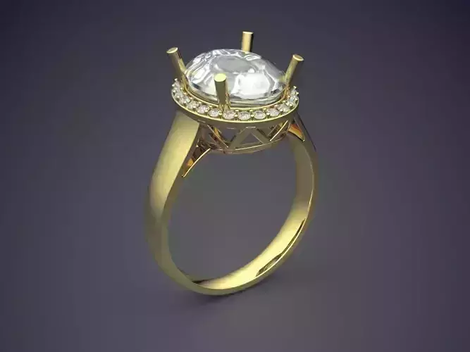 Ring With Diamonds 2977
