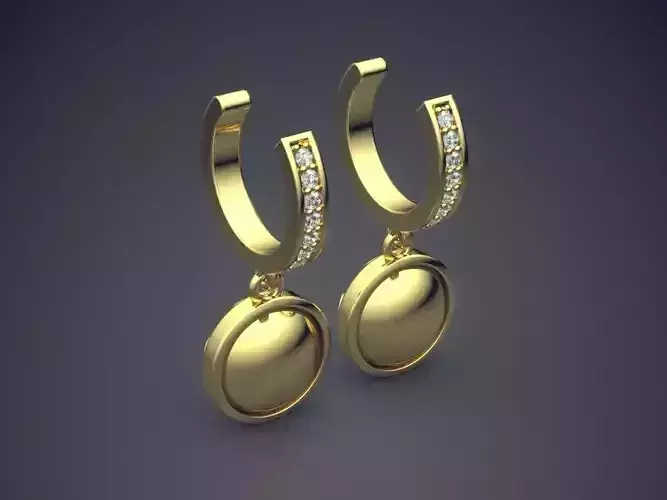 Beautiful Earrings with Diamonds
