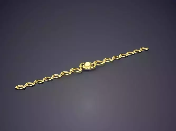 Pretty Braided Diamond Textured Bracelet