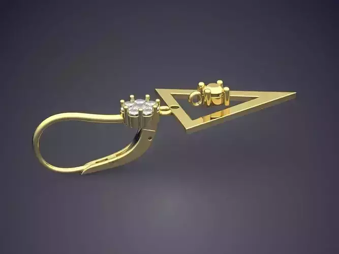 Triangle Pendant With Diamonds 2947