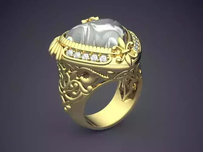 Fancy Heart Shaped Diamond Ring