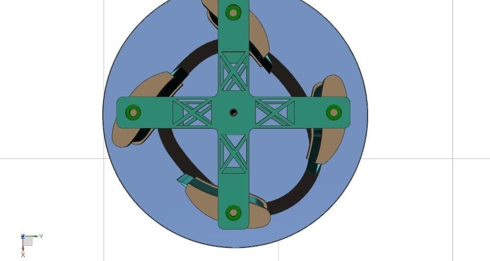 Vertical wind axis turbine with GUIDE PATH Free 3D model_5