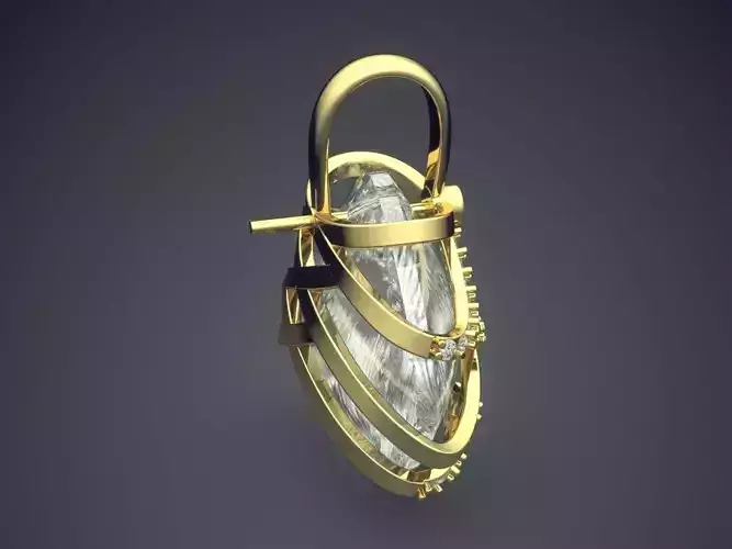 Unique Pendant With Huge Diamond 2941