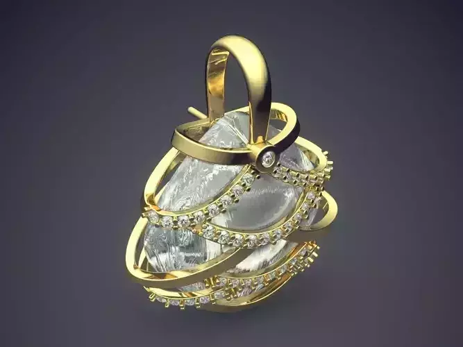 Unique Pendant With Huge Diamond 2941