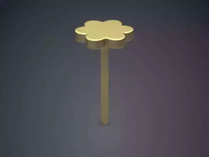 Simple Minimal Flower Shaped Earring