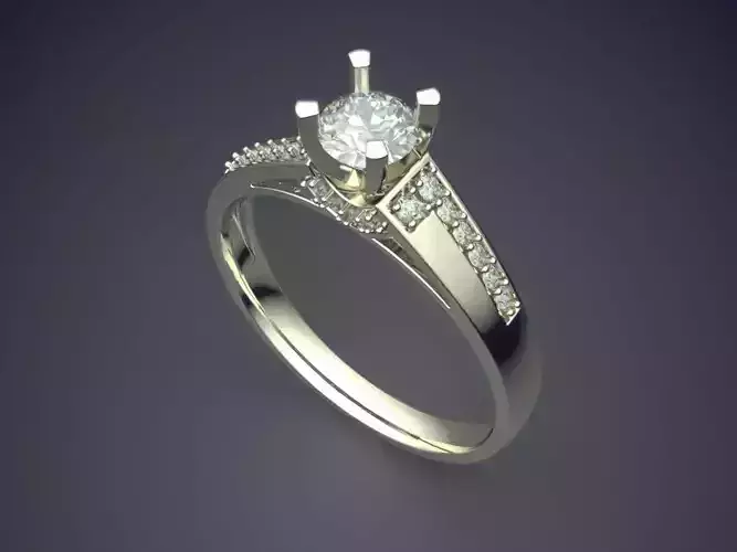Ring With Diamonds 2937