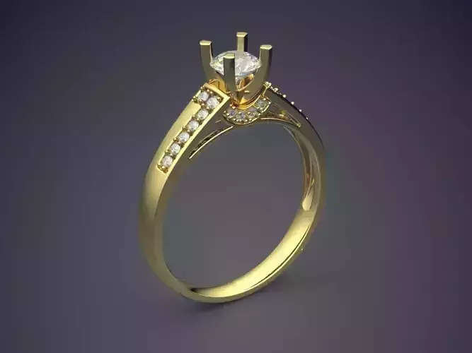 Ring With Diamonds 2937