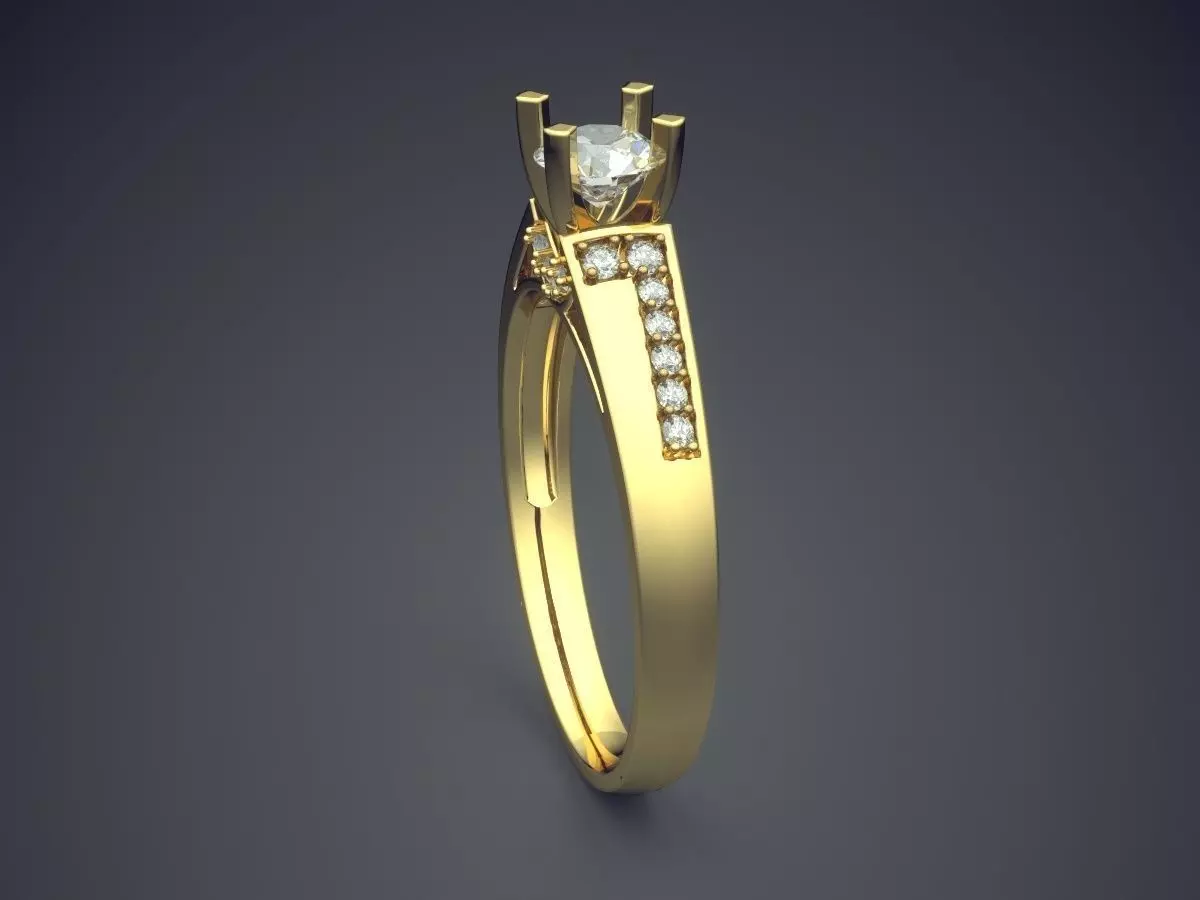 Ring With Diamonds 2937 3D print model_3