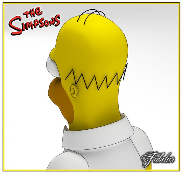 Homer Simpson 3D model_1
