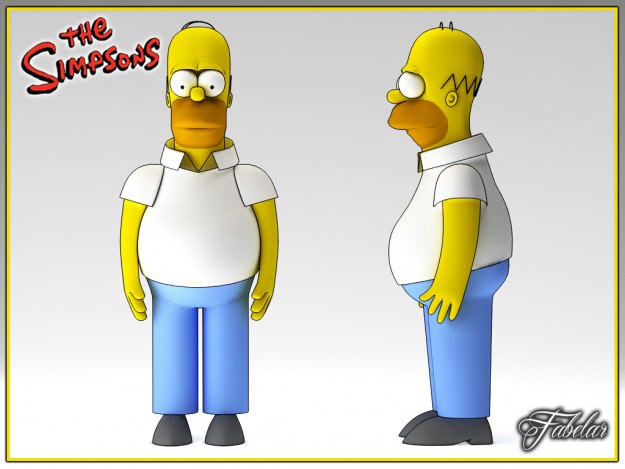 Homer Simpson 3D model_2