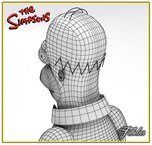 Homer Simpson 3D model_3