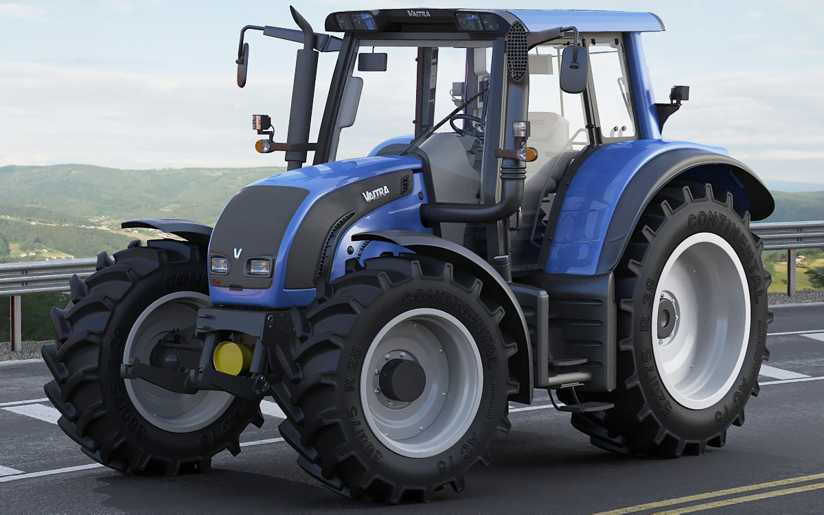 Valtra N142 tractor 3D model_16