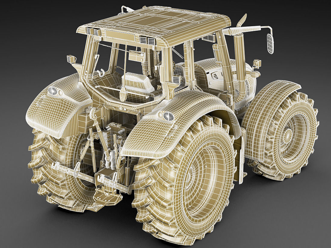 Valtra N142 tractor 3D model_27
