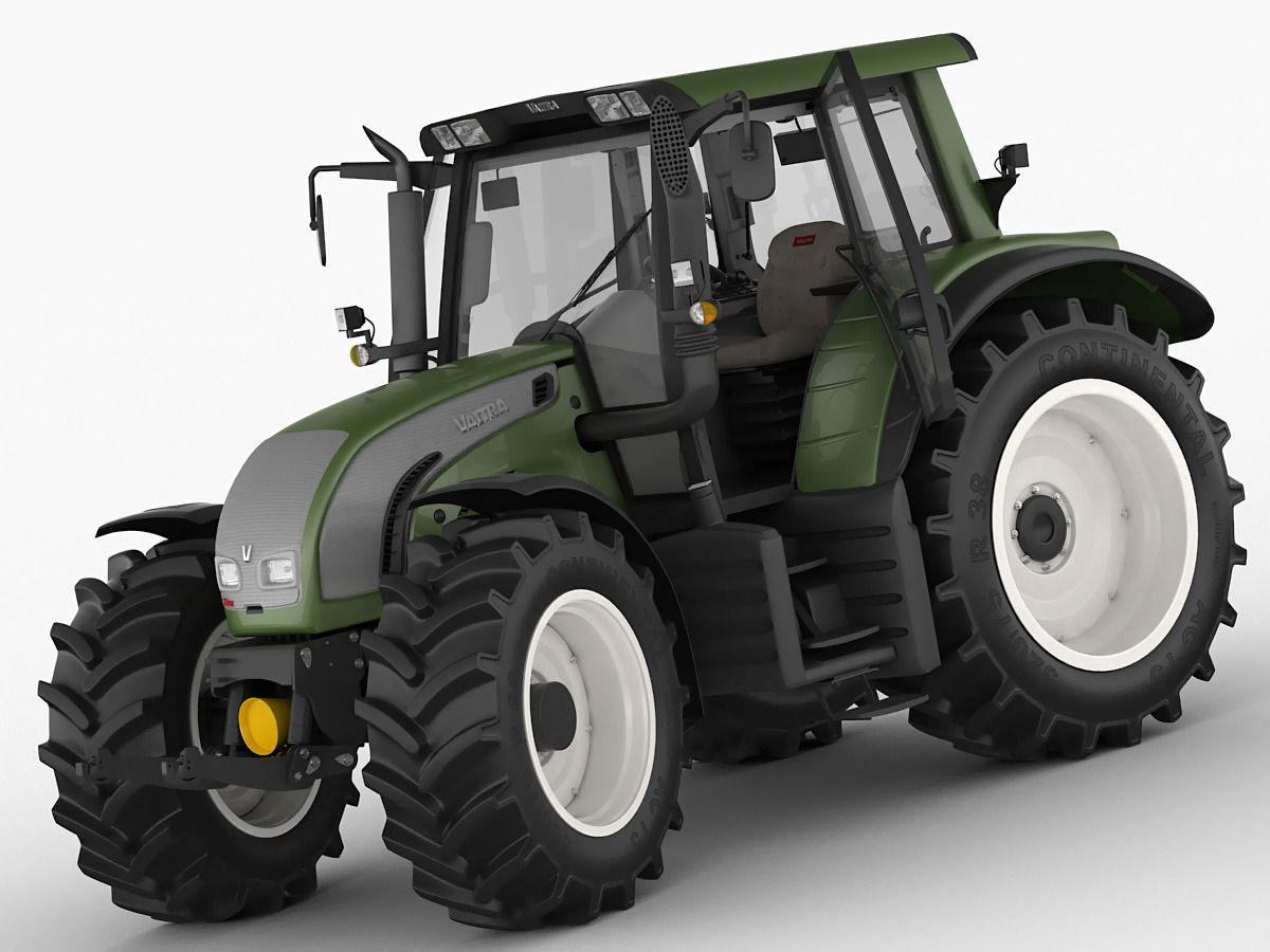 Valtra N142 tractor 3D model_1