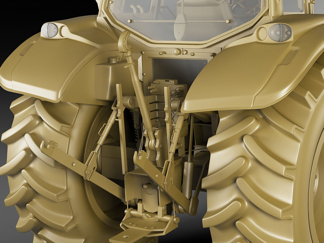 Valtra N142 tractor 3D model_23