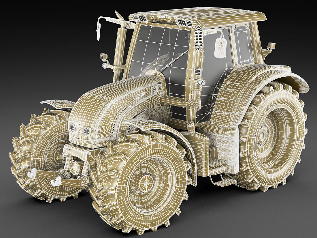 Valtra N142 tractor 3D model_26
