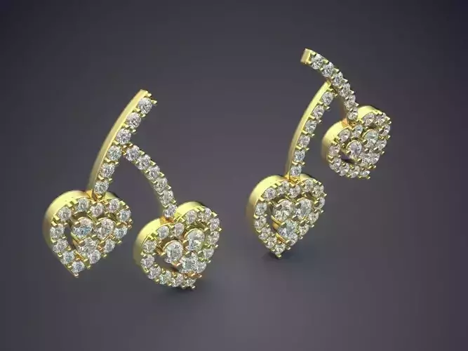 Cherry Shaped Girly Earrings