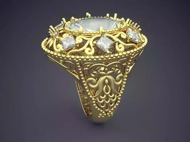 Luxurious Ring With Diamonds 2923