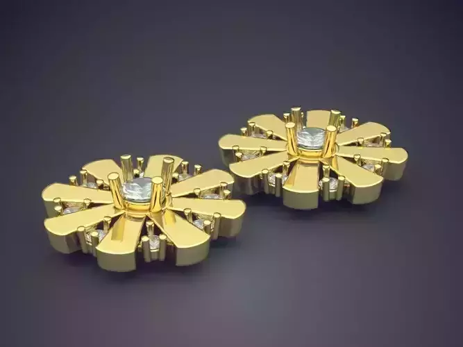 Cute Simple Minimal Snowflake-Shaped Pendant With Diamonds