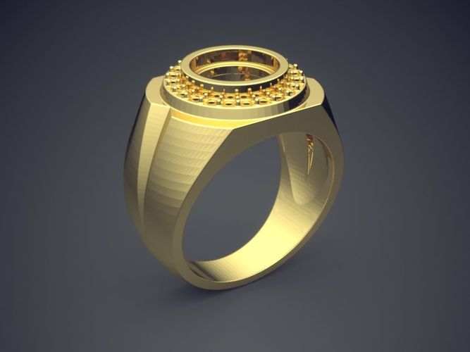Luxurious Minimalistic Masculine Ring 3D print model