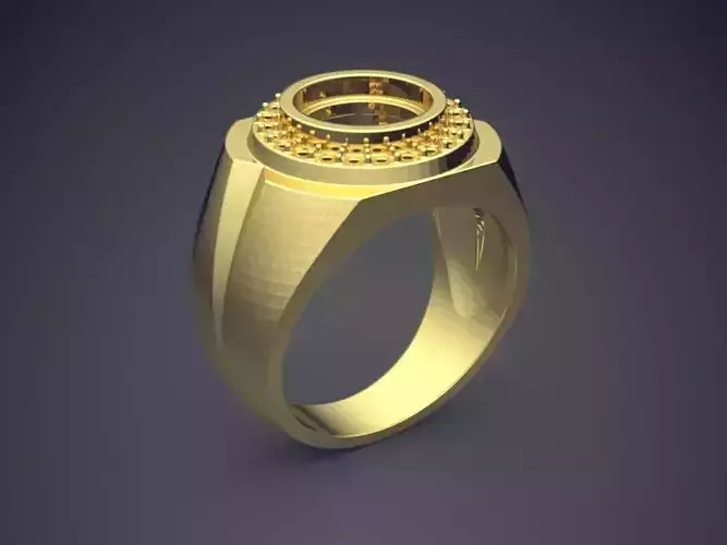 Luxurious Minimalistic Masculine Ring 3D print model