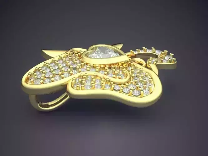 Unique Pendant With Diamonds 292