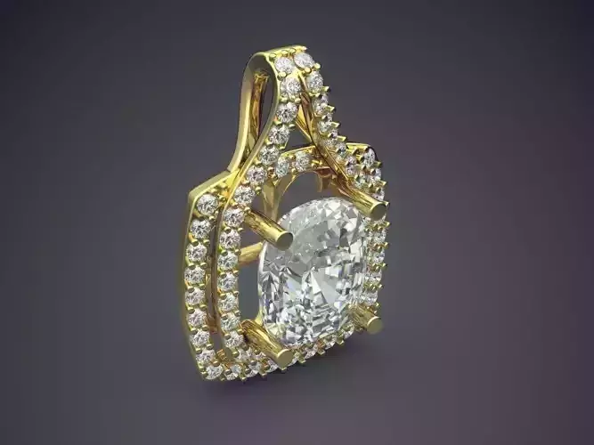 Detailed Pendant With Diamonds 2918