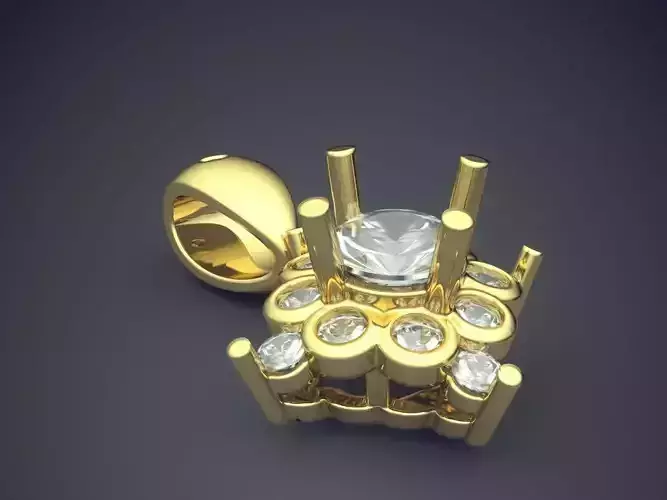 Stunning Elegant Glamorous Diamond-Pendant