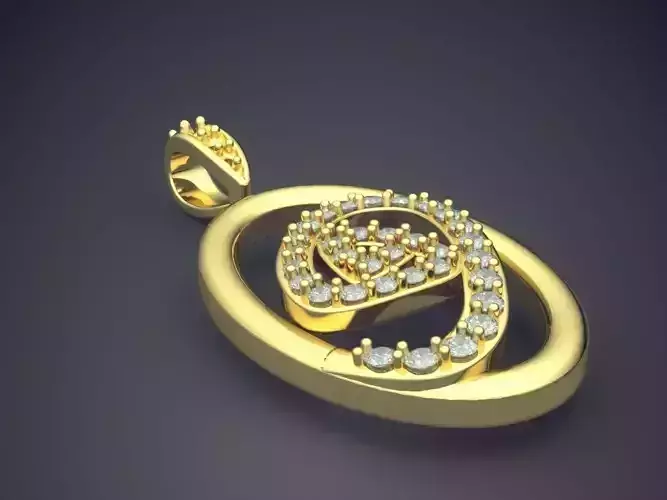 Unique Futuristic Circle Shape Pendant