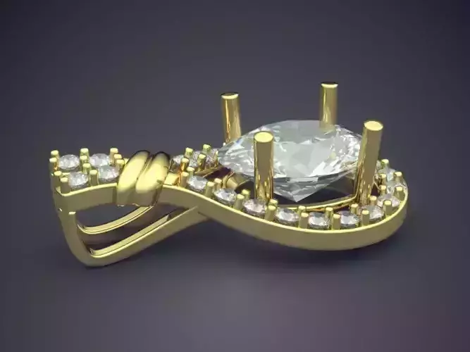 Luxurious Pendant With Diamonds 2889