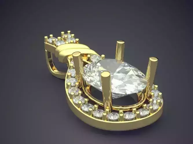 Luxurious Pendant With Diamonds 2889