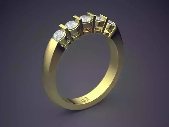 Ring With Diamonds 2884