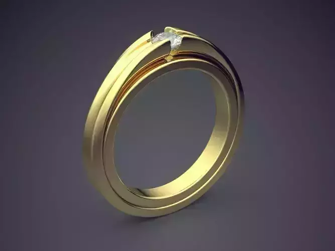 Elegant Petite Diamond-Ring for Engagement