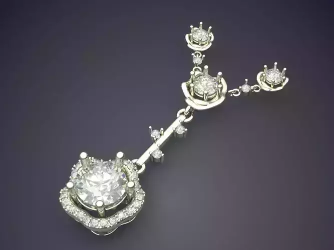 Luxurious Pendant With Diamonds 2870
