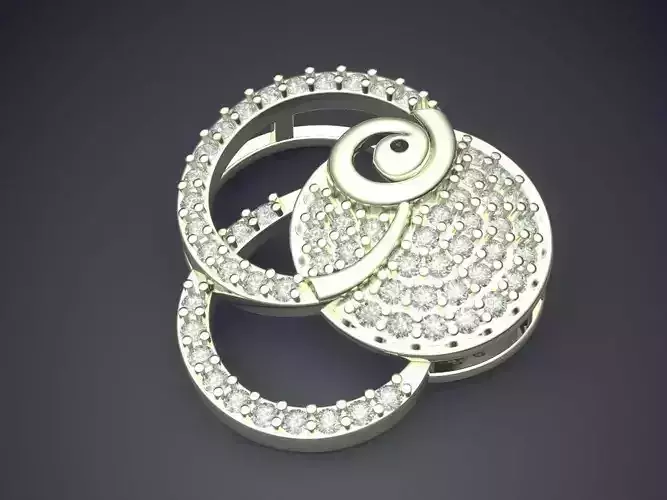 Unique Pendant With Diamonds 2869