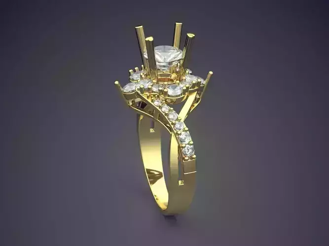 Luxurious Ring With Diamonds 2857