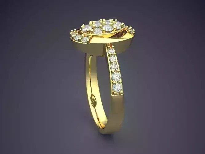 Ring With Diamonds 2848