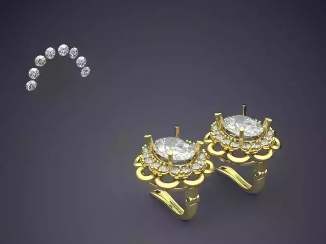 Earrings With Diamonds 2841