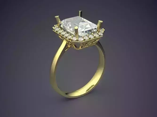 Elegant Glamorous Diamond-Ring for Engagement
