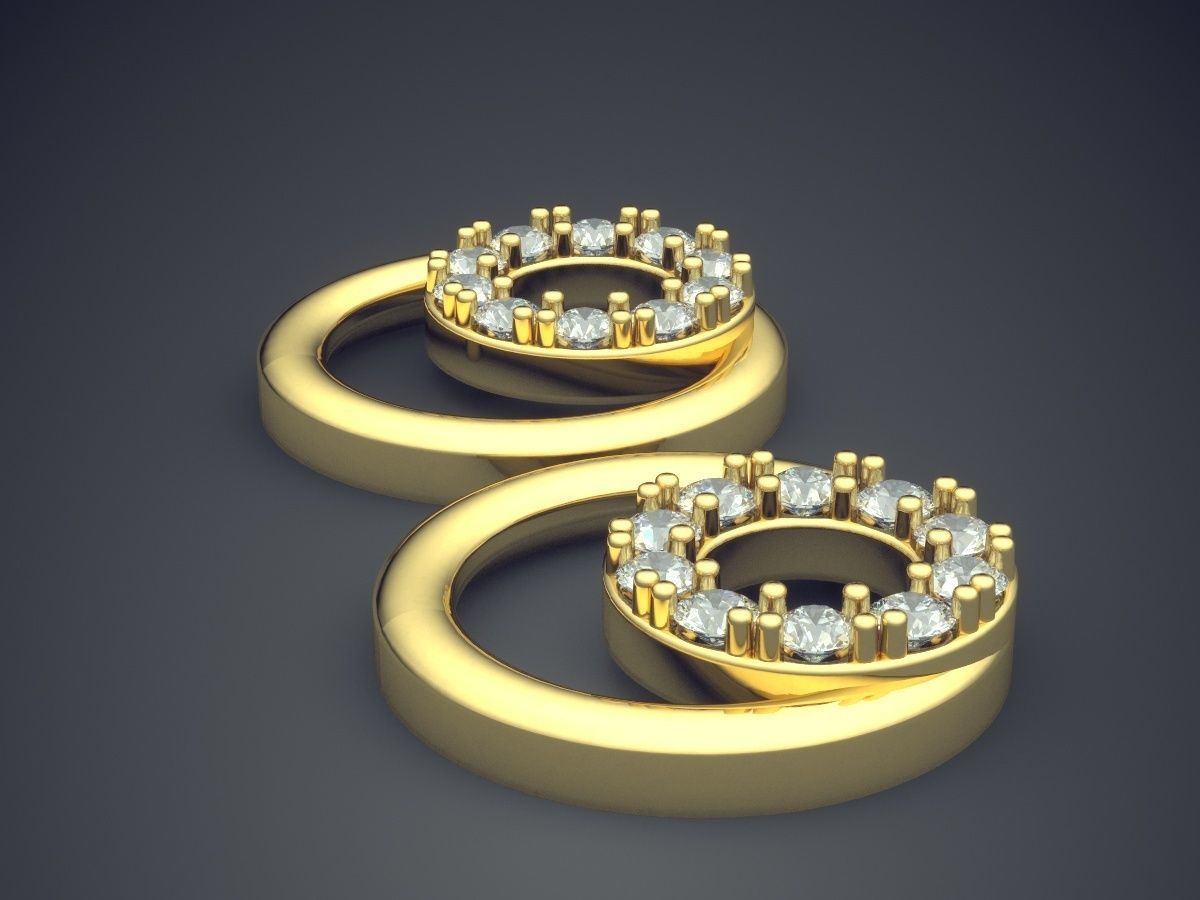 Earrings 283 3D print model_3