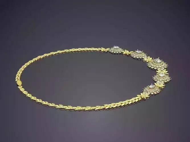 Luxurious Necklace With Diamonds 2826