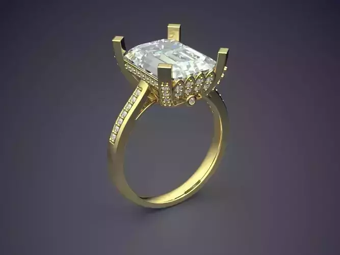 Ring With Diamonds 2810 3D print model