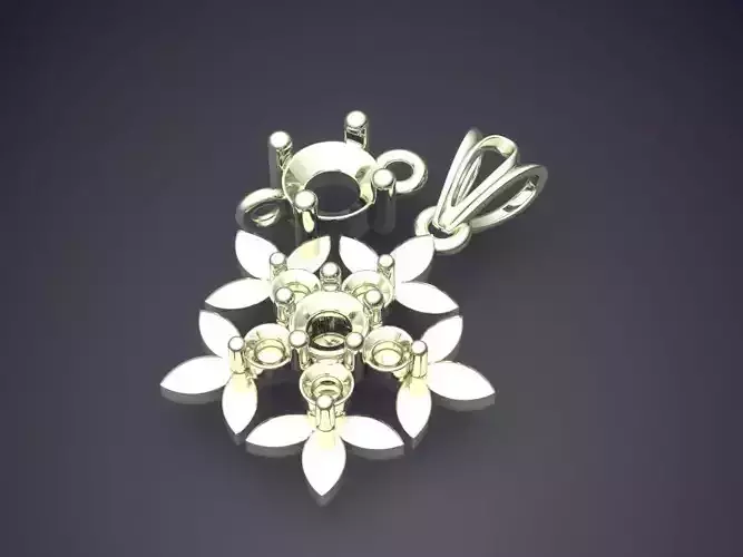 Flower Shape Pendant 2802